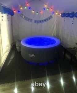 Lay Z Spa Bali Hot Tub With Led Lights Plus Neck Cushions Drinks Holders