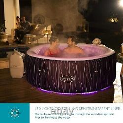 Lay-Z-Spa Hollywood Built in LED Light, Massage System Inflatable Hot Tub