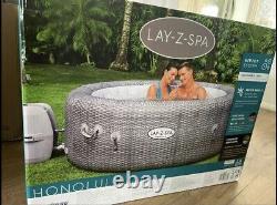 Lay Z Spa Honolulu 6 Person Inflatable Hot Tub with LED Lights
