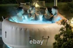 Lay-Z-Spa Lazy Spa Paris Hot Tub White 4-6 People LED Lights