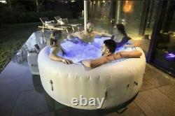 Lay-Z-Spa Lazy Spa Paris Hot Tub White 4-6 People with LED Lights