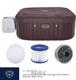 Lay-Z-Spa Maldives Hydrojet Pro Square Inflatable Portable Hot Tub 2022 Version