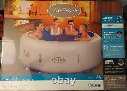 Lay-Z-Spa PARIS Brand NEW Hot Tub capacity 4-6 adults AIR JET+SPA LIGHTS