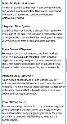 Lay-Z-Spa Palm Springs Hot Tub Brown (BW60017)