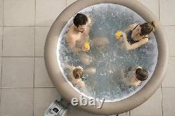 Lay-Z-Spa Palm Springs Hot Tub with Built In LED Light System 4-6 Person Jacuzzi