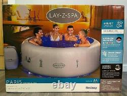 Lay Z Spa Paris 4-6 Person Hot Tub 2021 Model Freeze Shield LED Lights