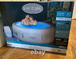Lay-Z-Spa Paris 4-6 Person Hot Tub LED Lights and Freeze Shield Next Day