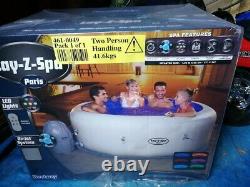 Lay-Z-Spa Paris 4-6 Person Hot Tub with 7-Colour LED Lights Brand New Sealed