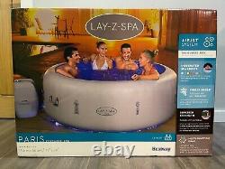 Lay Z Spa Paris 6 Person AirJet Hot Tub LED Lights 2021 Model NEW