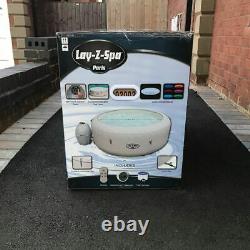 Lay Z Spa Paris 6 Person Inflatable Hot Tub with LED Lights NEW SEALED lazy spa
