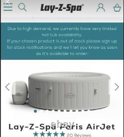 Lay Z Spa Paris AirJet 2021 Model LED Lighting NEW hot tub 6 adults