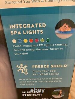 Lay-Z-Spa Paris Hot Tub Ideal 4-6 Person BUILT IN REMOTE LED LIGHTS 7 COLOURS
