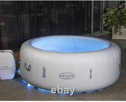 Lay-Z-Spa Paris Hot Tub Outdoor with LED Light System Inflatable Spa 4-6 person