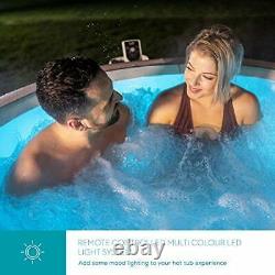 Lay-Z-Spa Paris Hot Tub with Built In LED Light System, 140 AirJet Massage