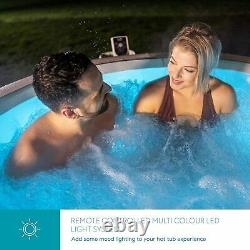Lay-Z-Spa Paris Hot Tub with Built In LED Light System, 140 AirJet Massage Syste