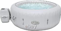 Lay-Z-Spa Paris Hot Tub with Built In LED Light System 4-6 Person Garden Jacuzzi