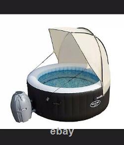 Lay-Z-Spa Paris Inflatable Hot Tub LED Lighting 2021 + Lay Z Canopy Cover