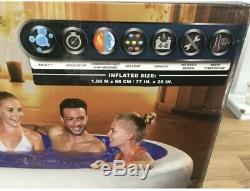 Lay Z Spa Paris, Lazy Hot Tub, LED Lights, 4-6 Person. IN STOCK