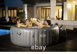 Lay-Z-Spa Santorini Hot Tub LED Lights 10 HydroJet System 5-7 Person Brand Ne