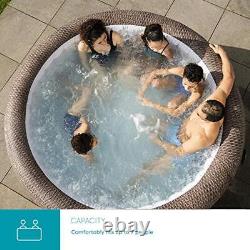 Lay-Z-Spa St Moritz Hot Tub, 180 AirJet Massage System Rattan Design Inflatable