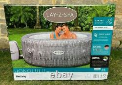 Lay-z-spa Honolulu 6 Person Hot Tub Led Lights 2021 Model Warranty