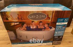 Lay-z-spa PARIS 2021, With LED Lights & Freeze Shield 4-6 Person, White Hot Tub