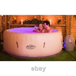 Lay -z-spa Paris Hot Tub With Led Lights Airjet Inflatable 4-6 Person Garden Jet