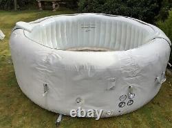 Lay -z-spa Paris Hot Tub With Lights Airjet 6 Person Garden Jet Floor