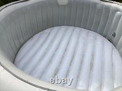 Lay -z-spa Paris Hot Tub With Lights Airjet 6 Person Garden Jet Floor