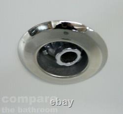 Left Hand P Shape Spa Bath & Screen with Whirlpool & Light 1700mm length