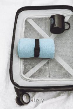 Linen Travel Towel, Small Waffle Wave Linen Bath Towel