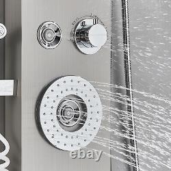 Luxury Bathroom LED Shower Panel Column Hydromassage Bathtub Bidet Jet SPA Taps