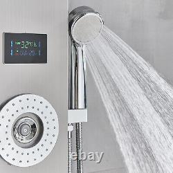 Luxury Bathroom LED Shower Panel Column Hydromassage Bathtub Bidet Jet SPA Taps
