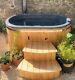 Luxury Ofuro For 2 Person Hot Tub Wood Fired Heater +jets+led+spa Eco Cover