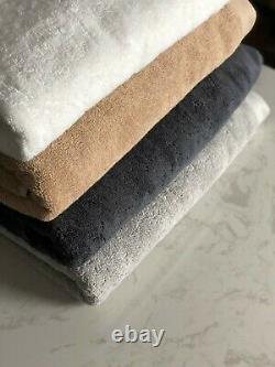 Luxury White / Beige / Grey 750GSM Thick Soft Absorbent Cotton Towels Bundles