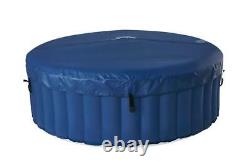 Mspa Light Hot Tub 6 Person Round Inflatable Bubble Spa Garden Pool