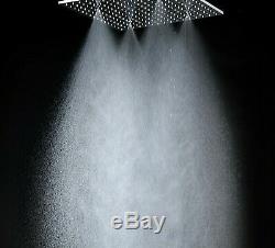 Multi Function Led Shower Heads 20'' Ceiling RGB Rain Rainfall&Spa Light Shower