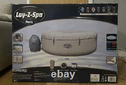NEW Lay-Z-Spa Paris Hot Tub 4 6 people 2 metre Large Inflatable LED Lights