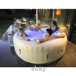 NEW Lay-Z-Spa Paris Hot Tub 4 6 people 2 metre Large Inflatable LED Lights