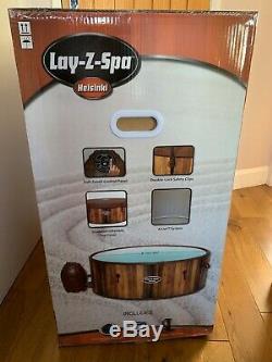 New Lay Z Spa Helsinki AIRJET Hot Tub 5-7 Person With LED LIGHTS