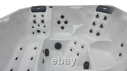 New Palm Spas Happy+ Hot Tub Spa Seat 5 Person Music Lights Twin Lounger 32amp