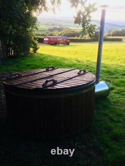 OFF GRID Hot tub wood fired heater SPA + Cover + FREE delivery (England)
