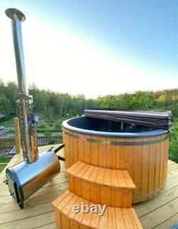 OFF GRID Hot tub wood fired heater SPA + Cover + FREE delivery (England)