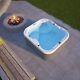 Outdoor Hot Tub With Jets 4 Person Rectangular Whirlpool Hottubs Big Garden Spas