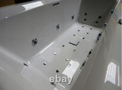 RIHO Still Square 180x80 Fiberglass Whirlpool Bathtub Acrylic Hydromassage