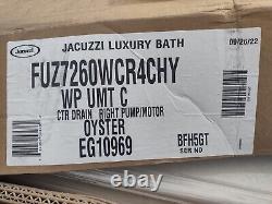Residential Delivery Jacuzzi Whirlpool Bath FUZION FUZ7260WCR4CHY 60 x 72 Tub