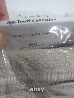 Riley Spa Bath Towels 100% Cotton 58 X 30 Oatmeal Lot Of 2