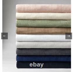 Sferra Canedo Bath Sheet Sterling Light Grey Towel Solid 100% Cotton 40x70 NEW