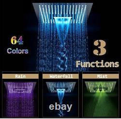 Stainless Steel Multiple Function Rainfall Rain Shower Head Ceiling Mounted Spa