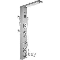 VEVOR Thermostatic Shower Panel Column Tower LED Waterfall Massage Body System